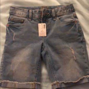 Justice denim shorts